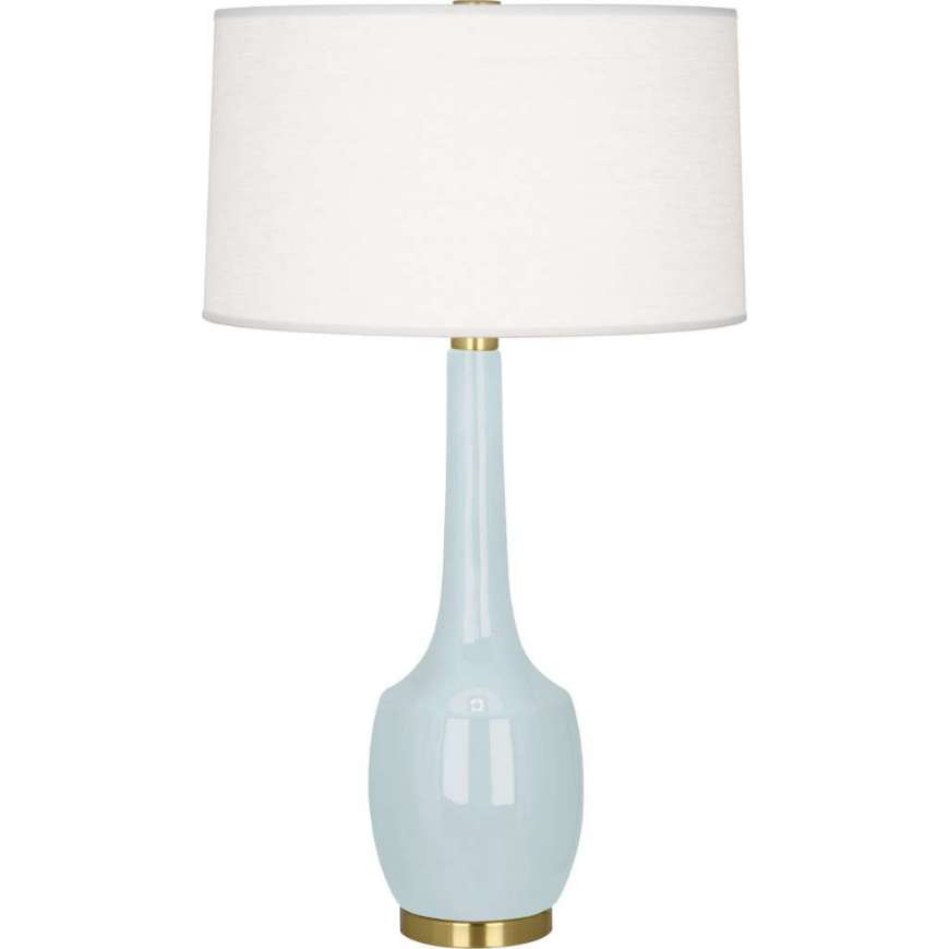 Picture of BABY BLUE DELILAH TABLE LAMP IN BABY BLUE GLAZED CERAMIC BB701