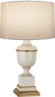 Picture of ANNIKA TABLE LAMP IN IVORY LACQUERED PAINT WITH NATURAL BRASS AND IVORY CRACKLE ACCENTS 2601X