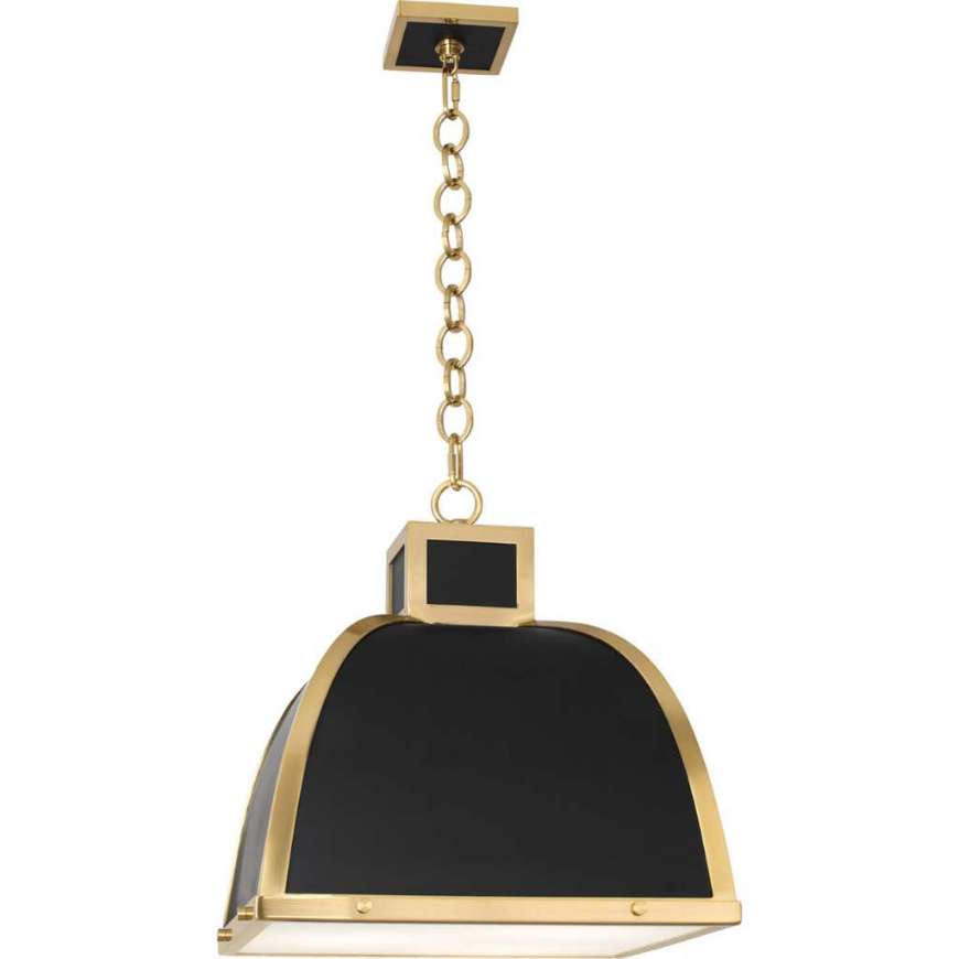 Picture of RANGER PENDANT IN MATTE BLACK PAINTED FINISH WITH MODERN BRASS ACCENTS 1444