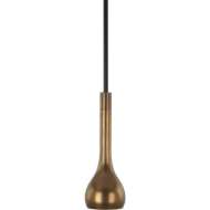 Picture of AXIS PENDANT IN AGED BRASS FINISH WITH COCOA BROWN ACCENTS 2134