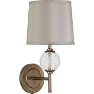 Picture of LATITUDE WALL SCONCE IN AGED BRASS FINISH WITH CLEAR GLASS ACCENTS 3374