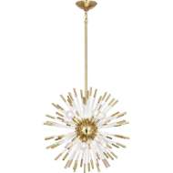 Picture of ANDROMEDA PENDANT IN MODERN BRASS FINISH WITH CLEAR ACRYLIC RODS 165