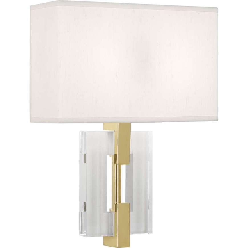 Picture of LINCOLN WALL SCONCE IN MODERN BRASS FINISH WITH CRYSTAL ACCENTS 1009