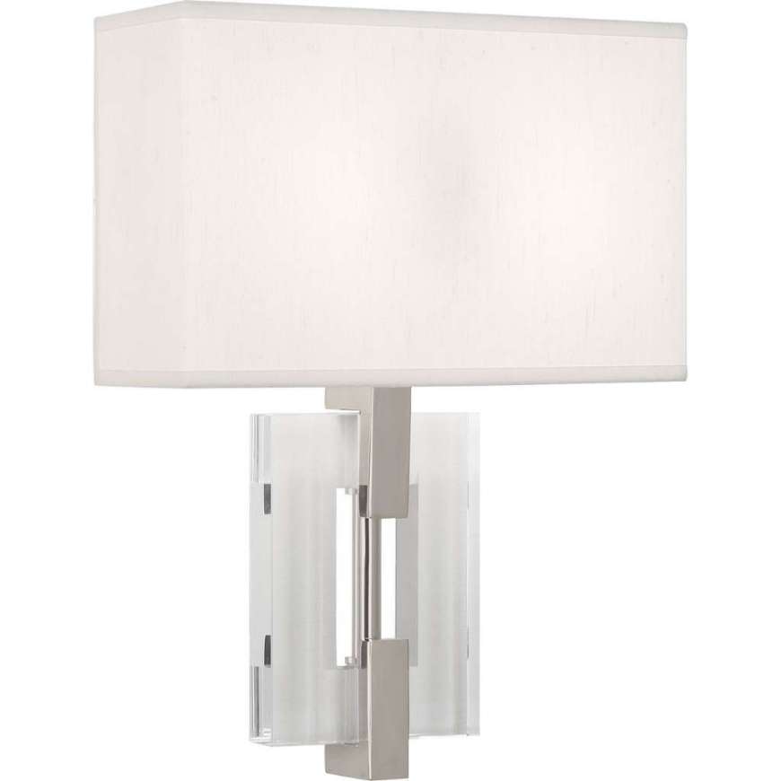 Picture of LINCOLN WALL SCONCE IN POLISHED NICKEL FINISH WITH CRYSTAL ACCENTS 1010