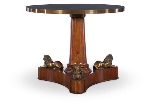 Picture of LION PEDESTAL CENTER TABLE    