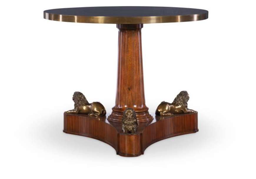 Picture of LION PEDESTAL CENTER TABLE    