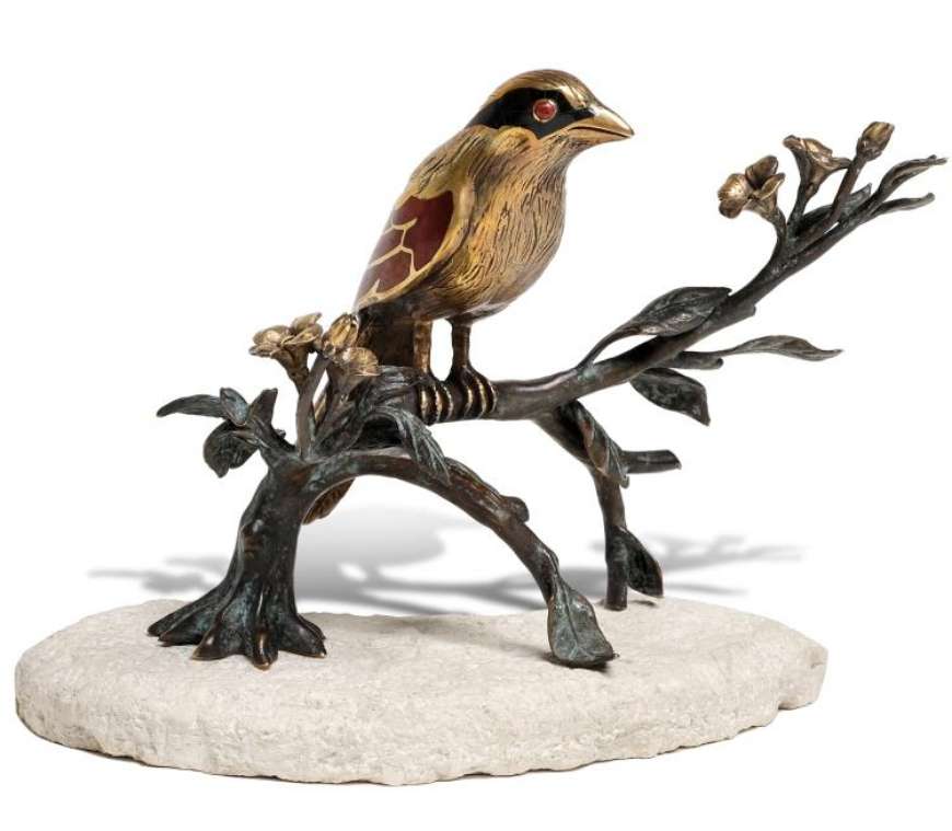 Picture of BRASS MAGPIE SCULPTURE (SH41-080716)    