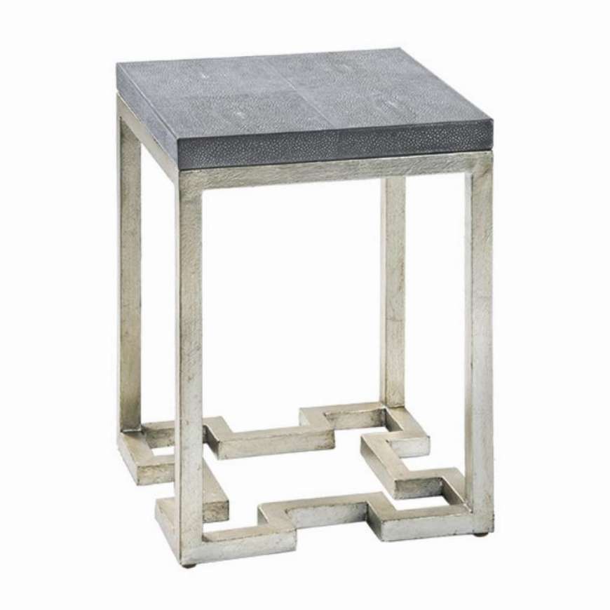 Picture of GEOMETRIC CHARCOAL ACCENT TABLE    