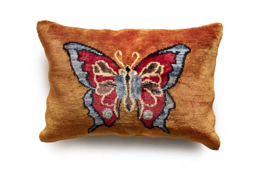 Picture of ORANGE RED BUTTERFLY PILLOW    