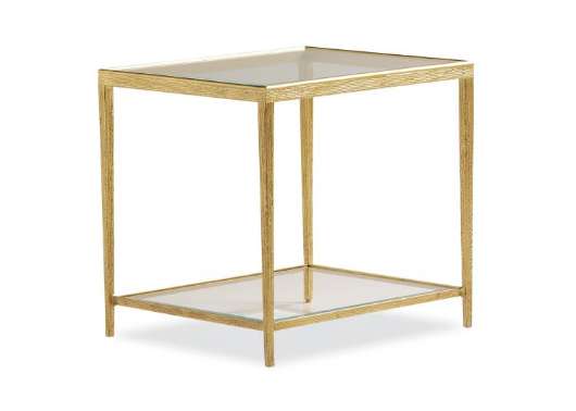 Picture of JINX BRASS RECTANGLE SIDE TABLE   