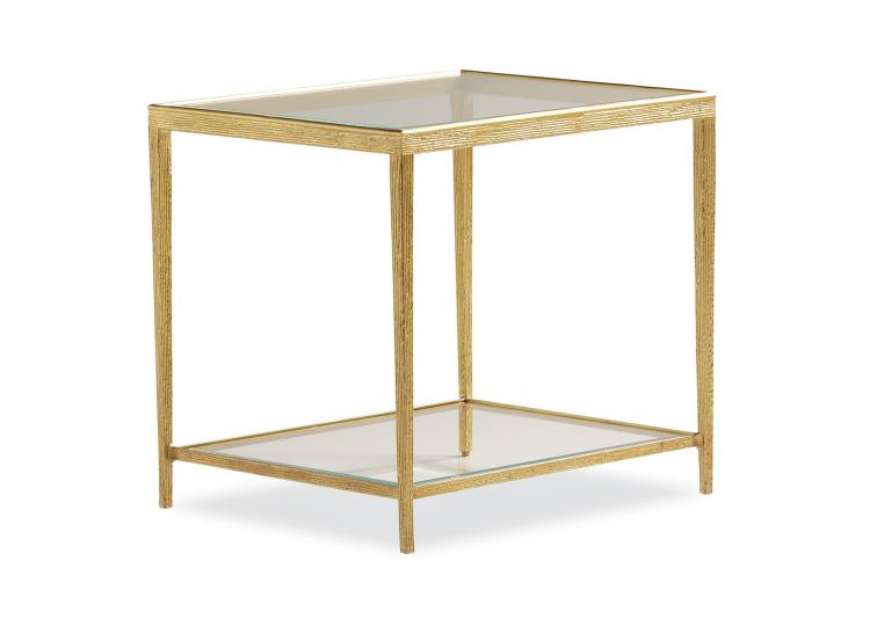 Picture of JINX BRASS RECTANGLE SIDE TABLE   