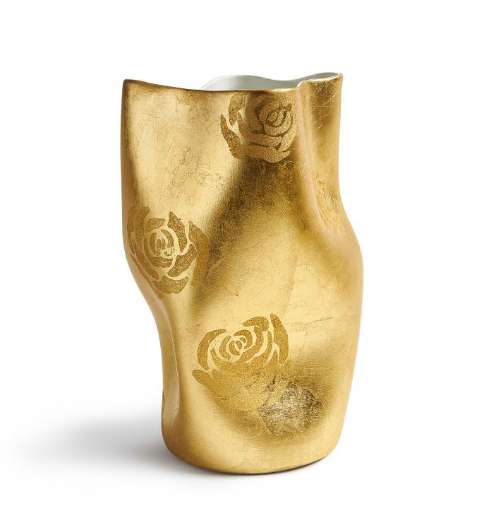 Picture of GOLD ROSES VASE     