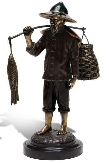 Picture of CHINESE FISHERMAN SCULPTURE (SH41-090216)    