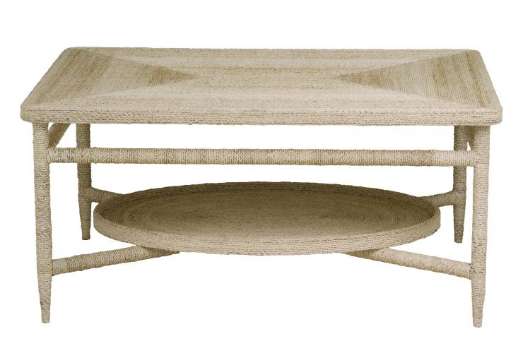 Picture of GALLERIED ABACA COCKTAIL TABLE (SH02-061819)   