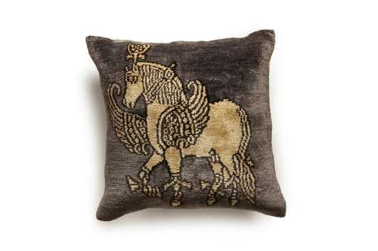 Picture of CHARCOAL HORSE PILLOW     