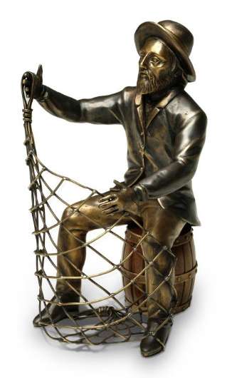 Picture of FISHERMAN'S WINE BOTTLE HOLDER (SH41-081716)   