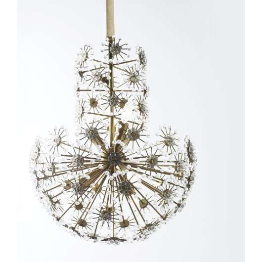 Picture of SOFT BRASS CHANDELIER CRYSTAL BEADING   