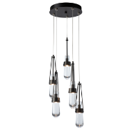 Picture of LINK 5-LIGHT CLEAR GLASS PENDANT