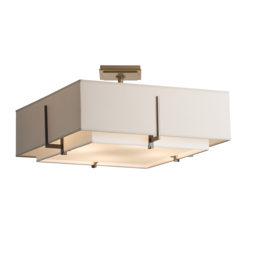 Picture of EXOS SQUARE DOUBLE SHADE SEMI-FLUSH