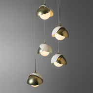 Picture of BROOKLYN 5-LIGHT DOUBLE SHADE PENDANT