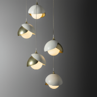 Picture of BROOKLYN 5-LIGHT DOUBLE SHADE PENDANT