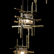 Picture of TURA 5-LIGHT SEEDED GLASS PENDANT