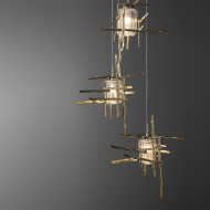 Picture of TURA 5-LIGHT SEEDED GLASS PENDANT