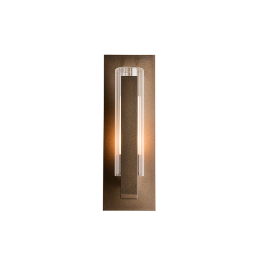 Picture of VERTICAL BAR FLUTED GLASS SMALL OUTDOOR SCONCE