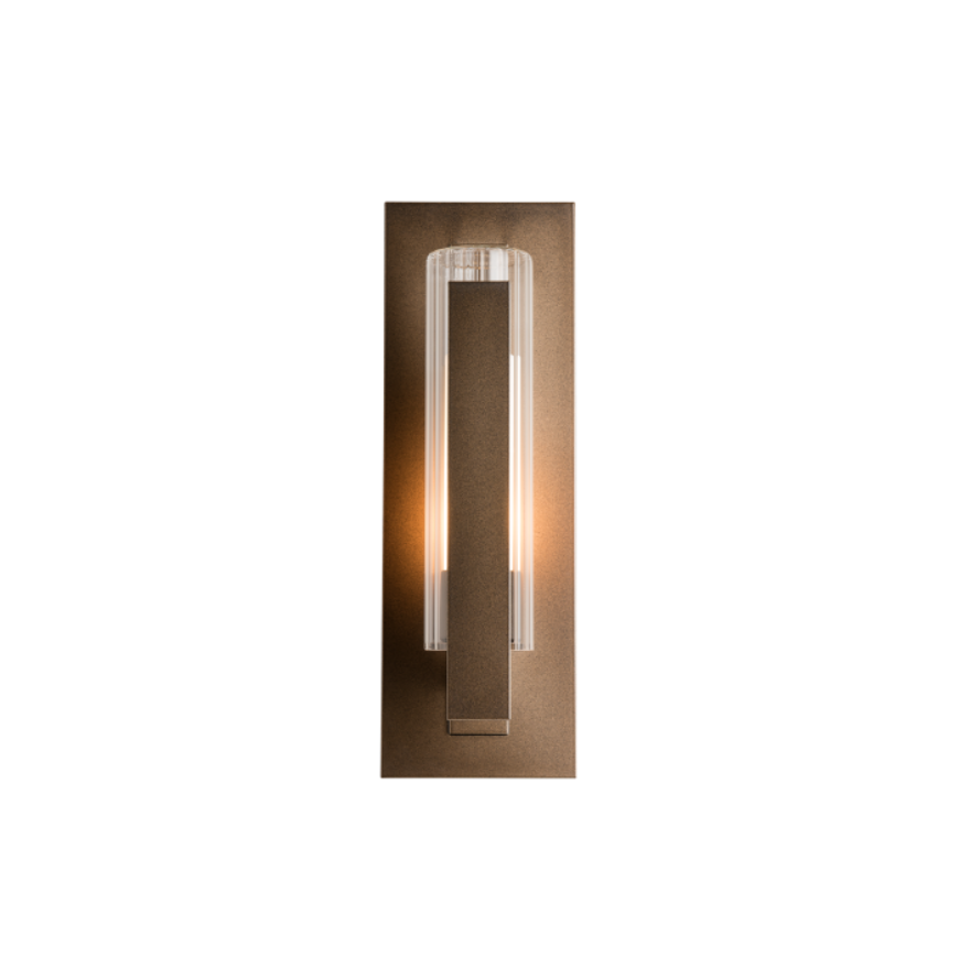 Picture of VERTICAL BAR FLUTED GLASS SMALL OUTDOOR SCONCE