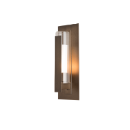 Picture of VERTICAL BAR FLUTED GLASS SMALL OUTDOOR SCONCE