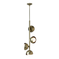 Picture of BROOKLYN 4-LIGHT DOUBLE SHADE VERTICAL PENDANT