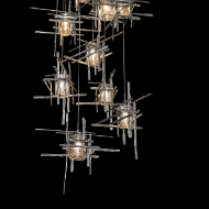 Picture of TURA 9-LIGHT SEEDED GLASS PENDANT