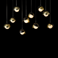 Picture of BROOKLYN 10-LIGHT DOUBLE SHADE PENDANT