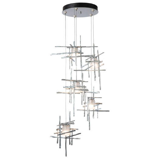 Picture of TURA 5-LIGHT FROSTED GLASS PENDANT