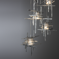 Picture of TURA 5-LIGHT FROSTED GLASS PENDANT