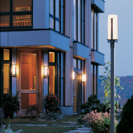 Picture of FORGED VERTICAL BARS OUTDOOR POST LIGHT