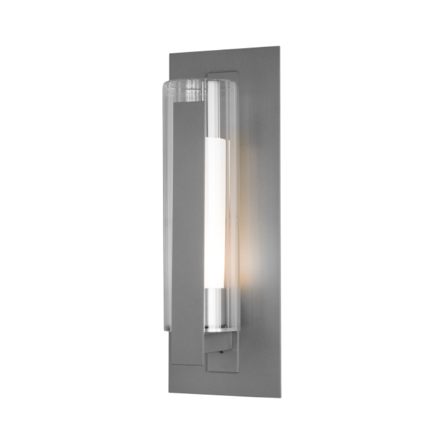 Picture of VERTICAL BAR FLUTED GLASS MEDIUM OUTDOOR SCONCE