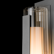 Picture of VERTICAL BAR FLUTED GLASS MEDIUM OUTDOOR SCONCE