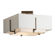 Picture of EXOS SQUARE SMALL DOUBLE SHADE SEMI-FLUSH