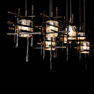 Picture of TURA 7-LIGHT SEEDED GLASS PENDANT