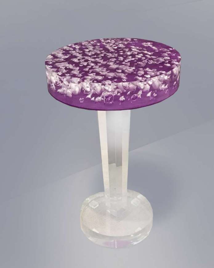 Picture of ROUND BUBBLE TOP SIDE TABLE