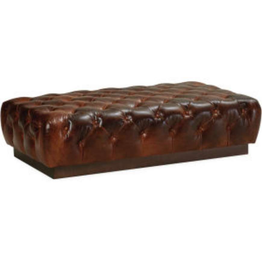 Picture of LEATHER COCKTAIL BENCH OTTOMAN     