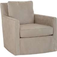 Picture of LEATHER SLIPCOVERED SWIVEL CHAIR     