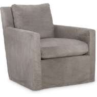 Picture of LEATHER SLIPCOVERED SWIVEL CHAIR     