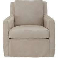 Picture of LEATHER SLIPCOVERED SWIVEL GLIDER     