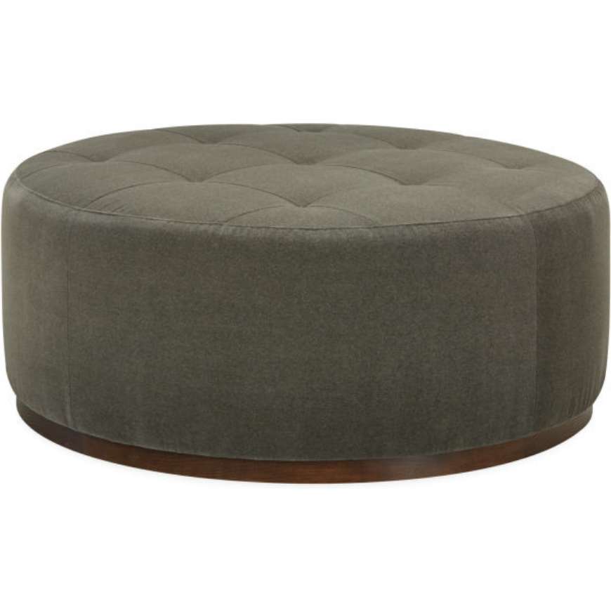 Picture of LEATHER COCKTAIL OTTOMAN      