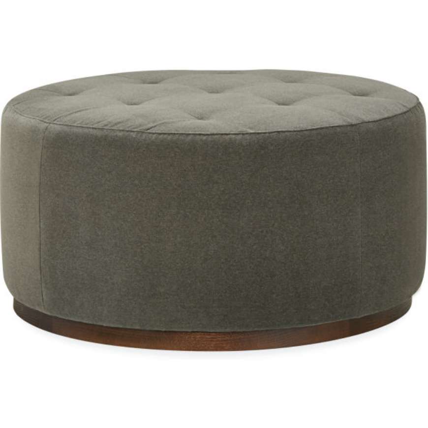 Picture of LEATHER COCKTAIL OTTOMAN      