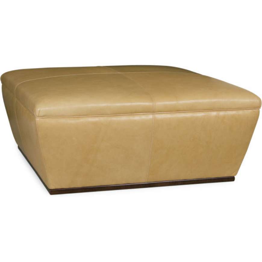 Picture of LEATHER COCKTAIL OTTOMAN      