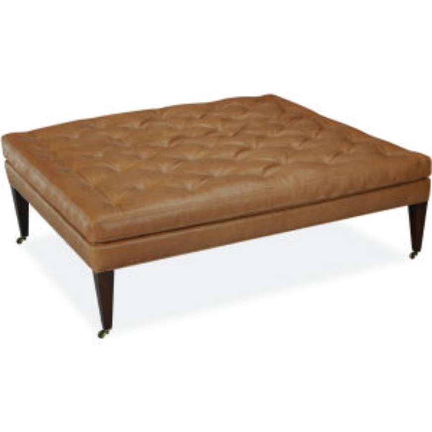 Picture of LEATHER COCKTAIL OTTOMAN      