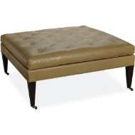 Picture of LEATHER COCKTAIL OTTOMAN      